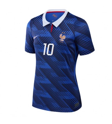 Frankrig Kylian Mbappe #10 Hjemmebanetrøje Dame VM 2026 Kortærmet